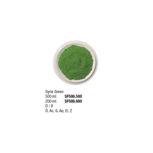 Künstlerpigmente 500 ml, Syria Green