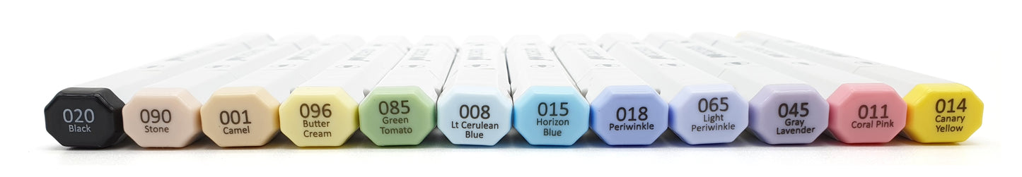 Set of 12 - Pastel