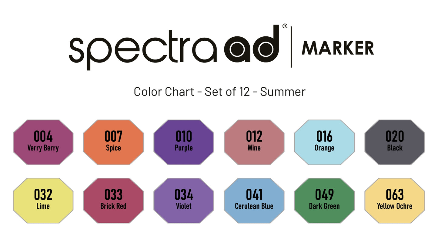 Set of 12 - Summer