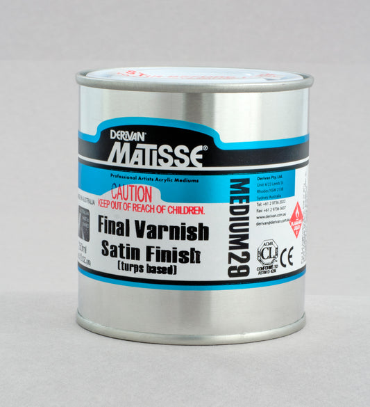 Derivan Matisse, Medium, MM29 - Final Varnish Satin Finish