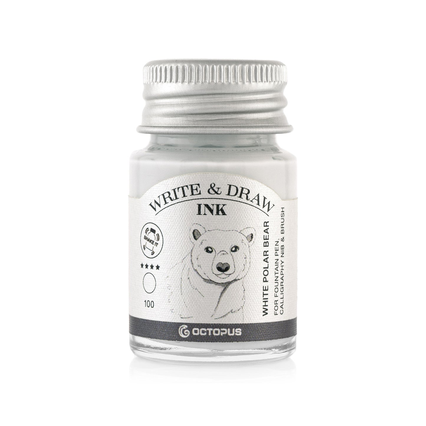 Octopus Write and Draw Ink, 
 100 White Polar Bear