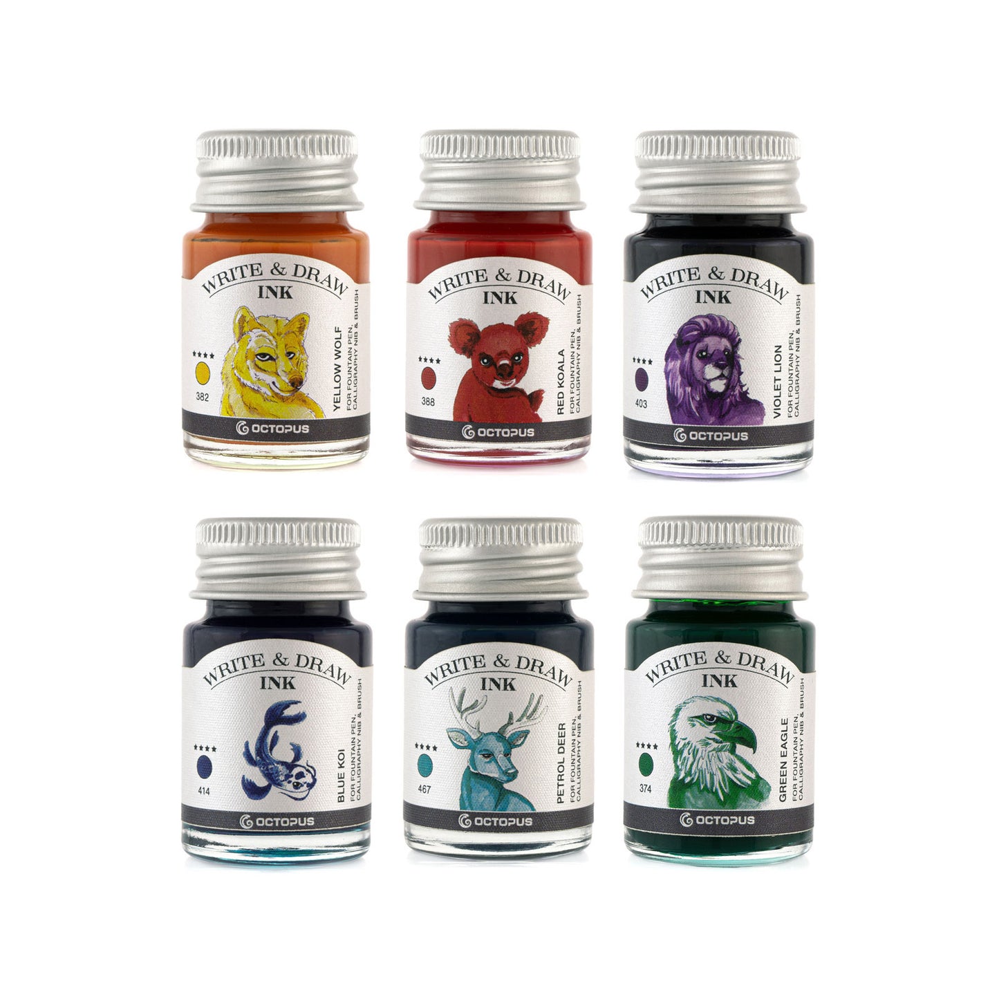 Octopus Write and Draw Ink Set, Rainbow