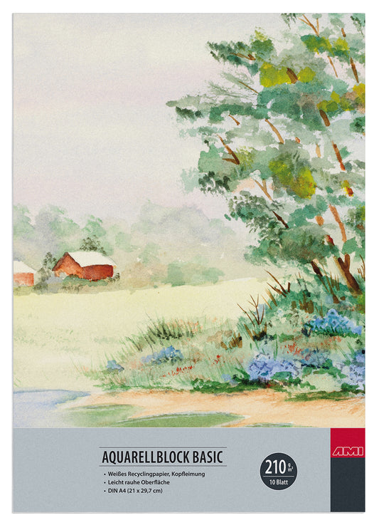 Aquarellblock Basic 210 g/ m²