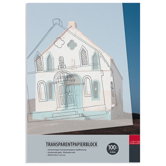 Transparentpapierblock 100 g/m²