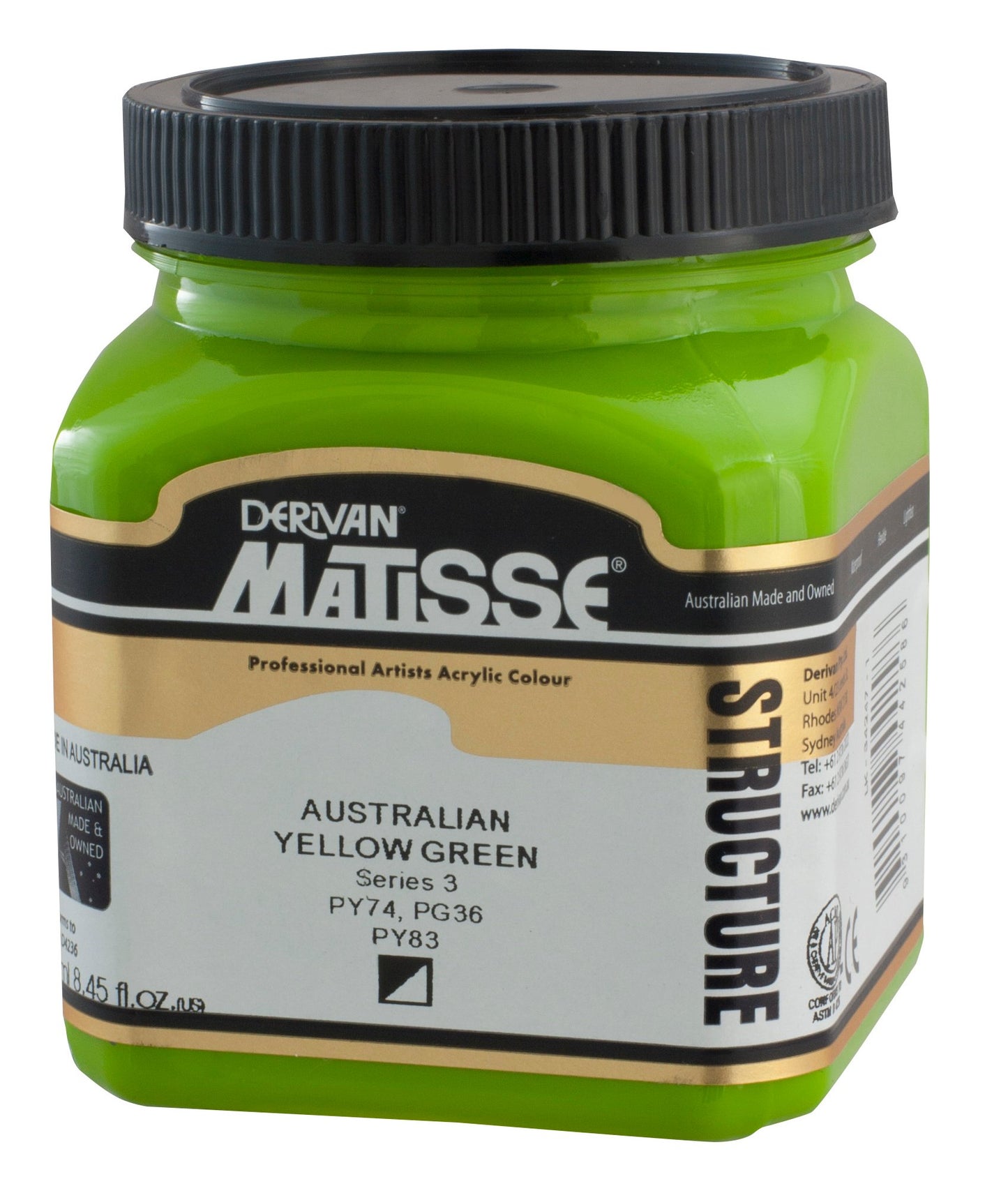 Derivan Matisse, Structure, Australian Yellow Green