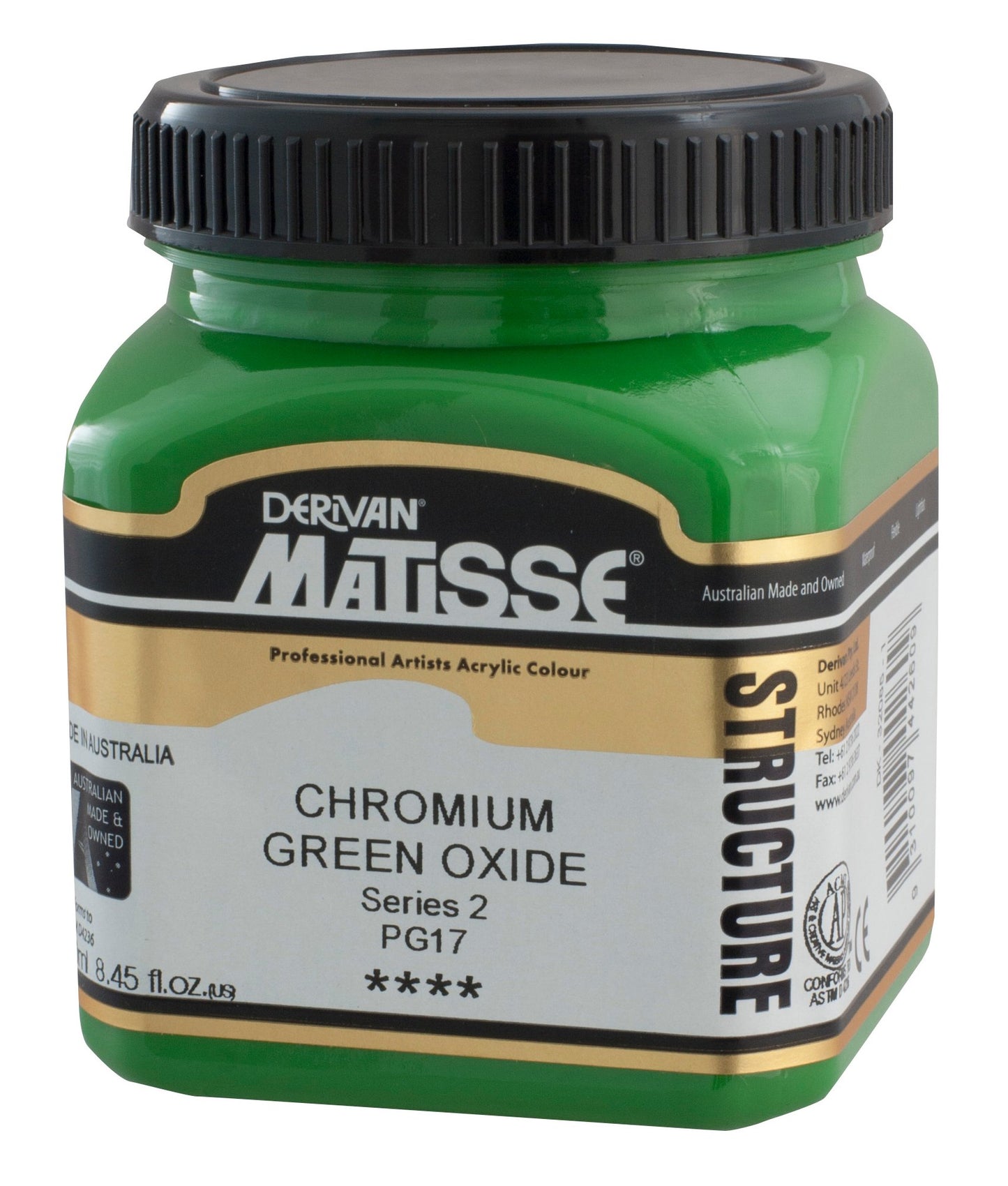 Derivan Matisse, Structure, Chromium Green Oxide