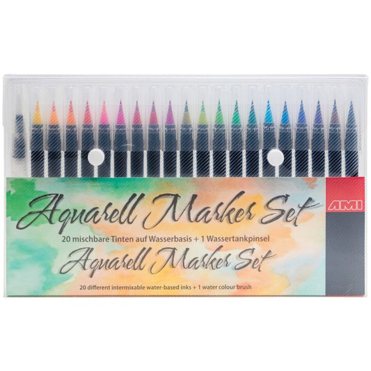 Aquarell Brush Pen Set 20 + 1