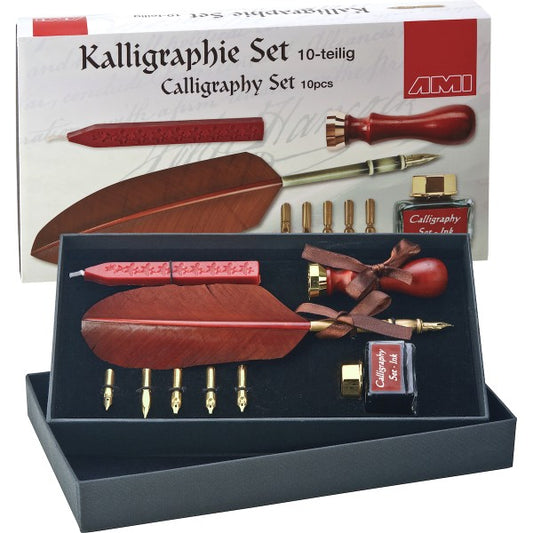 Kalligraphie Set 10tlg. mit Feder
