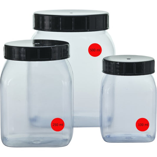 PVC-Klarsichtdose, transparent