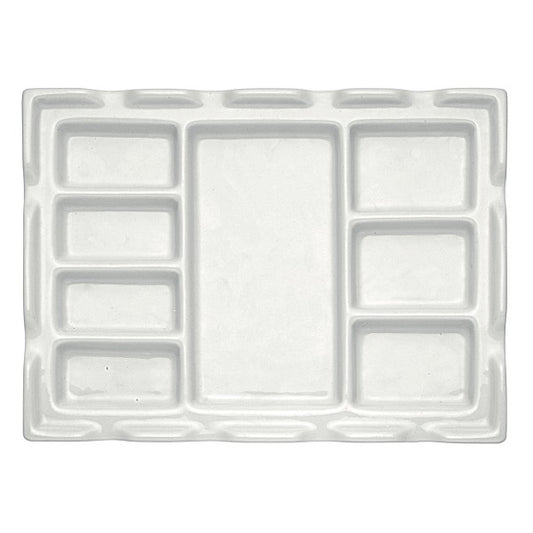 Porzellanpalette 18,0x24,0cm, 8 Näpfe