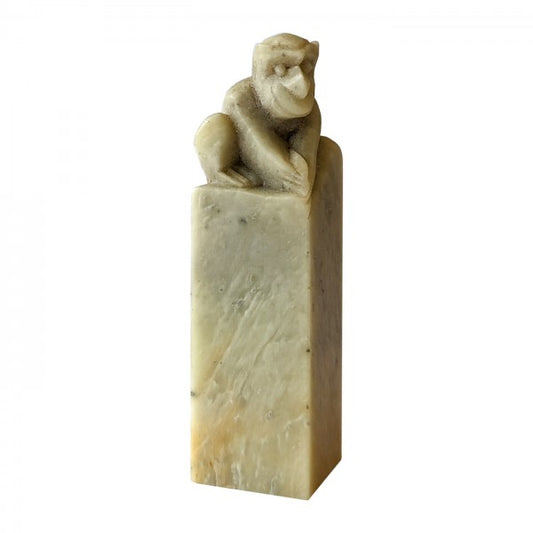 Siegelstein hellgrün - mit unterschiedlichen Symbolen als Kopf