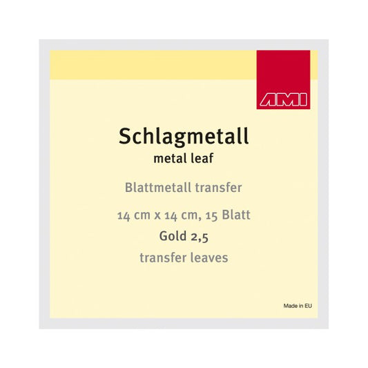 Schlagmetall transfer 15Bl. Gold 2,5