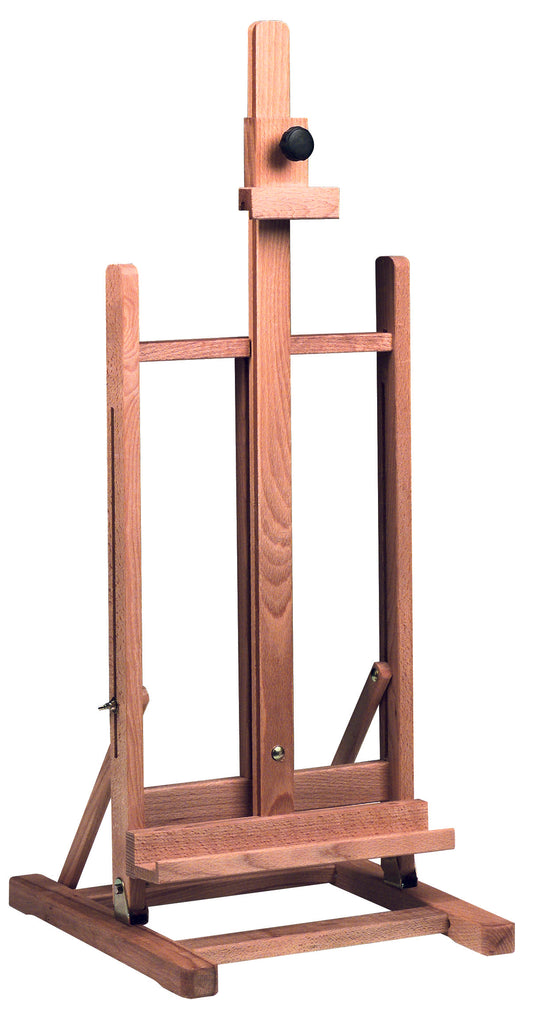a wooden chair sitting on top of a wooden bench