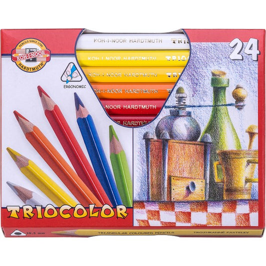 Koh-I-Noor - Triocolor Stifte Set 24 Farben