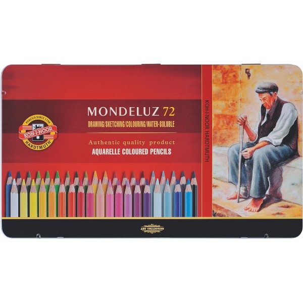 Mondeluz Set 72 Farben, Metalletui