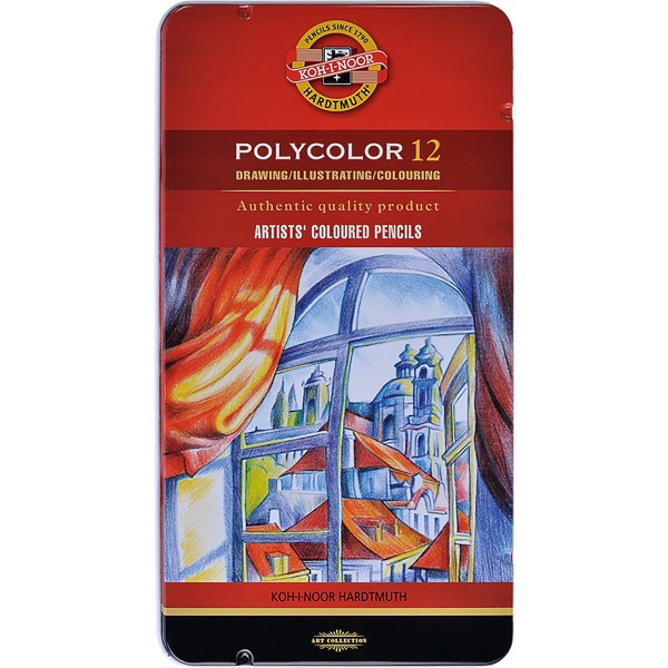 Polycolor Set 12 Farben, Metalletui