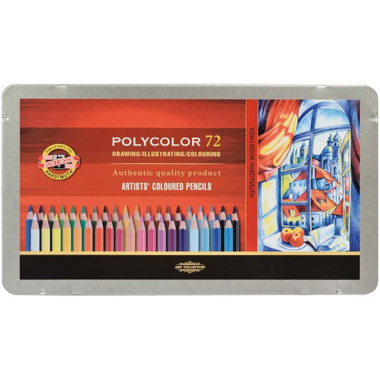 Koh-I-Noor - Polycolor Set 72 Farben, Metalletui