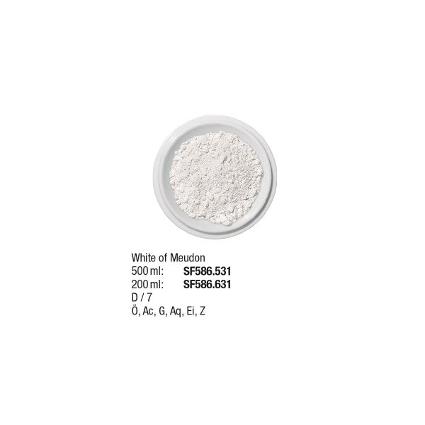 Künstlerpigmente 500 ml, White of Meudon