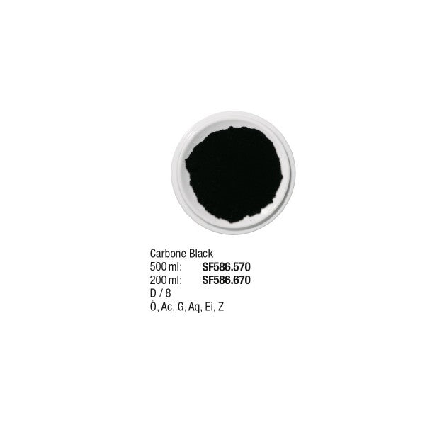 Künstlerpigmente 500 ml, Carbone Black