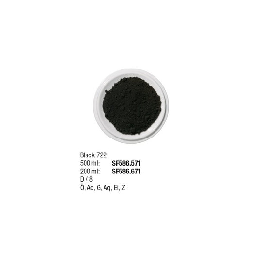 Künstlerpigmente 500 ml, Black 722