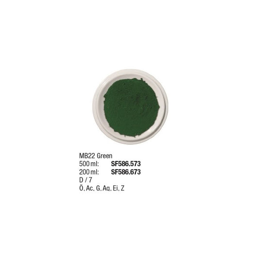 Künstlerpigmente 500 ml, MB22 Green