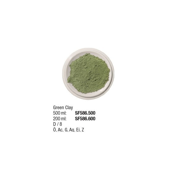 Künstlerpigmente 200 ml, Green Clay