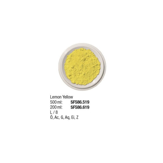 Künstlerpigmente 200 ml, Lemon Yellow