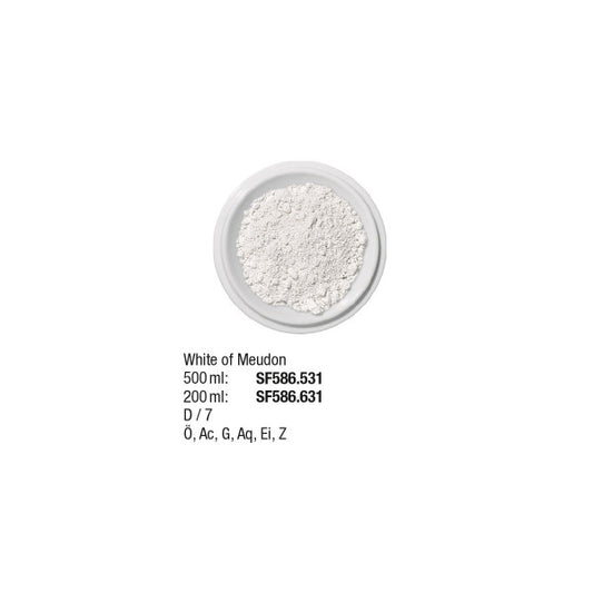 Künstlerpigmente 200 ml, White of Meudon
